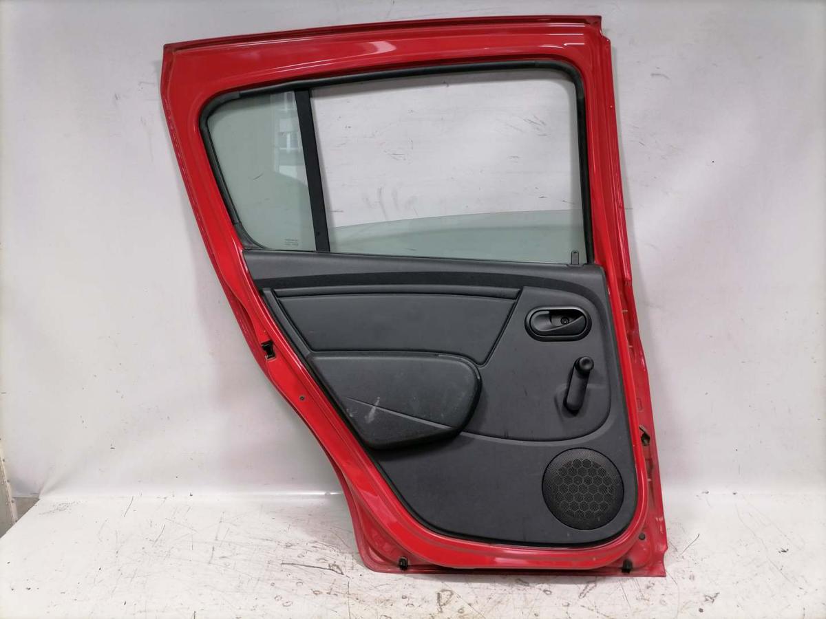 Dacia Sandero SD original T&uuml;r hinten links OV21D Red Passion Rohbau BJ09